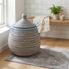 Alibaba vasketøjskurv - Megastor, BLÅ